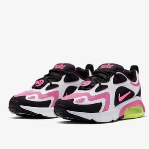 Nike Air Max 200 White Black Pink Have a Nice Day Womens Sneakers CU4745 001